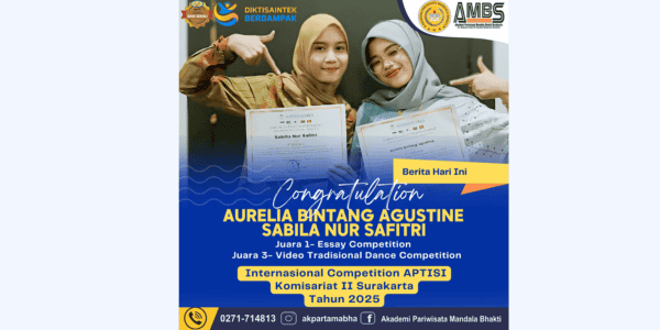 1st place Essay Internasional Competition